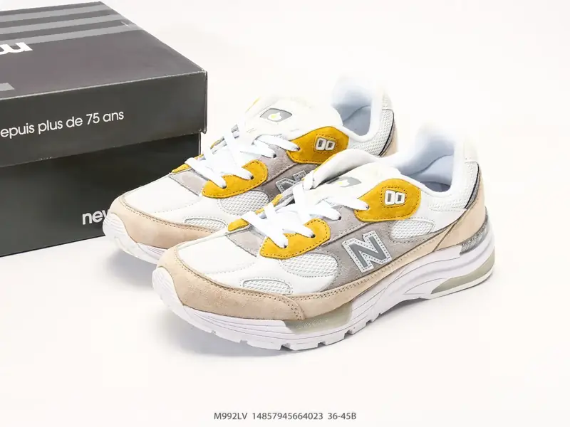 New Balance Sportschuhe Retro Atmungsaktiv Leder M992LV #14857945664023